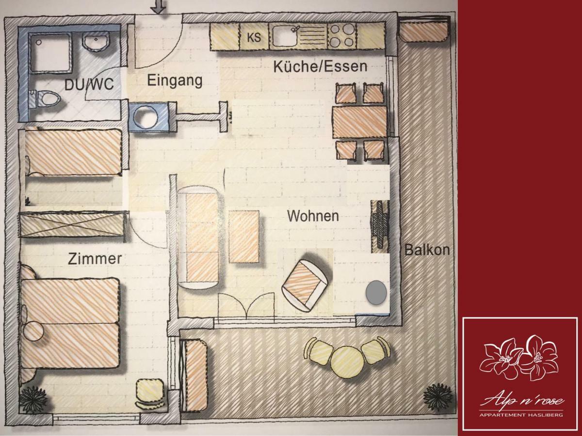 Alp N' Rose Apartment Hasliberg Exterior photo